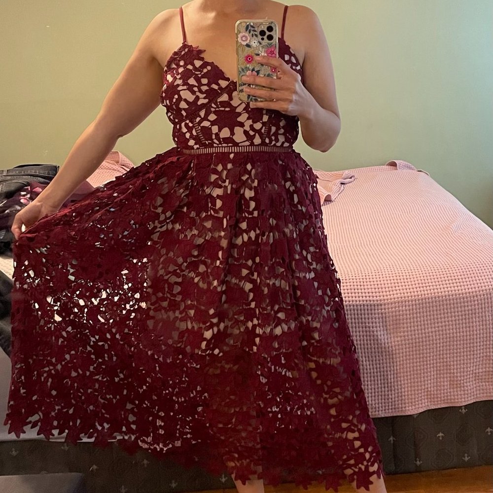 Floral Applique Dress